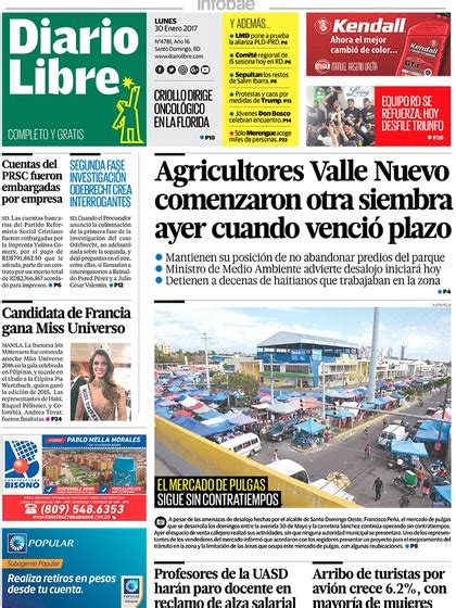 Diario Libre República Dominicana Lunes 30 De Enero De 2017 Infobae