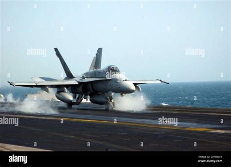 US Navy An F A 18C Hornet Assigned To The Golden Warriors Of Strike