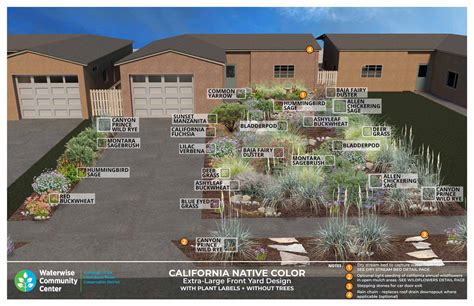 California Native Color Garden - Waterwise Garden Planner