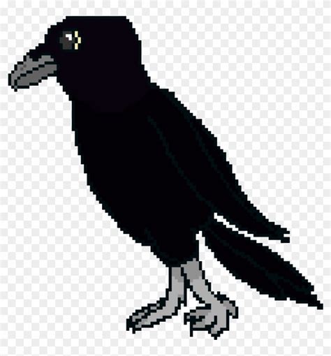 The Crow Crow Pixel Art Hd Png Download 1070x11901003632 Pngfind