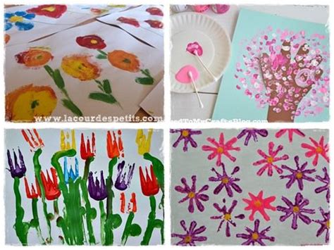 Bricolages De Printemps En Fleurs Et En Couleurs En Fleur Cour Et