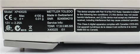 Mettler Toledo Excellence Plus XP Precision Balance Model XP4002S