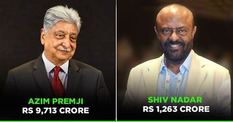 From Azim Premji To Shiv Nadar Here Are Indias Most Generous