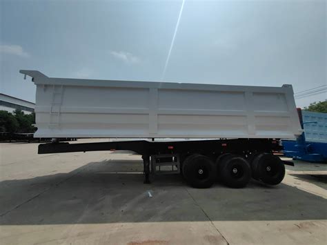 3 Axle Dump Semi Trailer Heavy Duty 45 60 Cubic Meter Tipper Rear U