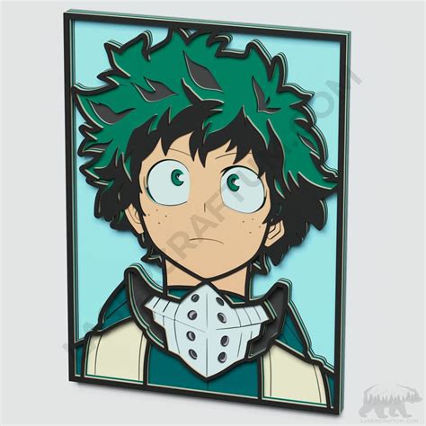 Izuku Midoriya Layered Design For Cutting Lasercraftum