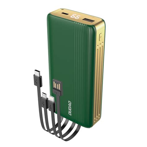 ᐉ Повербанк Dudao K4Pro 20000mAh with built in cables LED display