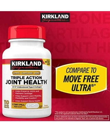 Kirkland Signature Triple Action Joint Health 110 Coated Tablets