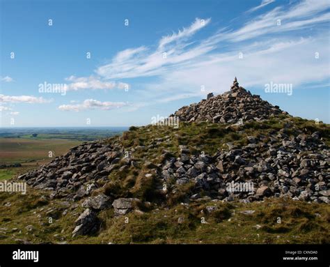 Top Of Brown Willy Tor Highest Point In Cornwall Uk Stock Photo