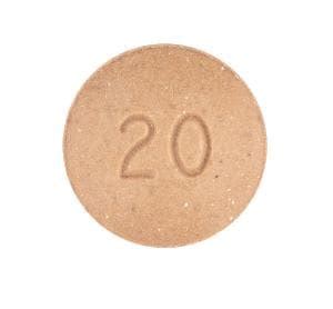 Pill Finder 20 Orange Round Medicine