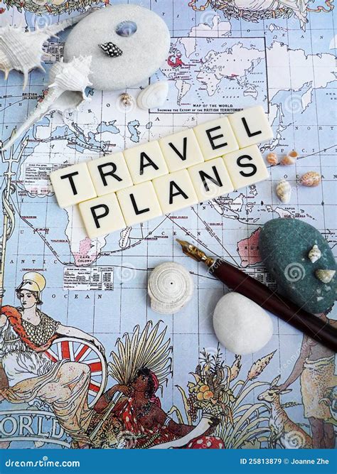 Vacation Planning Concept Royalty Free Stock Images