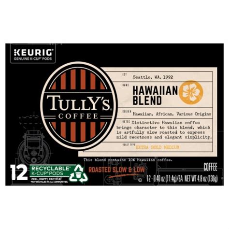 Tully's® Hawaiian Blend Medium Roast K-Cup® Coffee Pods, 12 ct - QFC