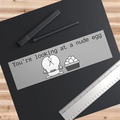 ITYSL Nude Egg Bumper Sticker Funny I Think You Should Leave Etsy