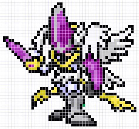 Magnaangemon Sprite Patr N Dise O Hamabeads Digimon Adventure Pixel