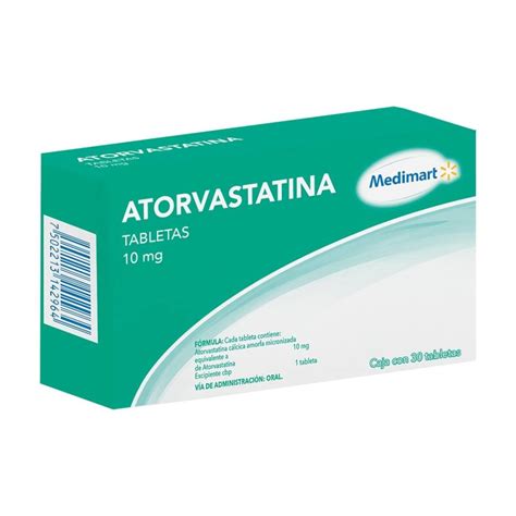 Atorvastatina Medimart 10 Mg 30 Tabletas Walmart