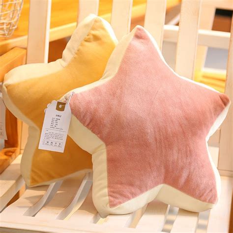 Almohadas De Felpa En Forma De Estrella Rosa Y Amarilla Yellow Star