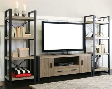 LEMARI TV MINIMALIS DARI BESI HOLLOW