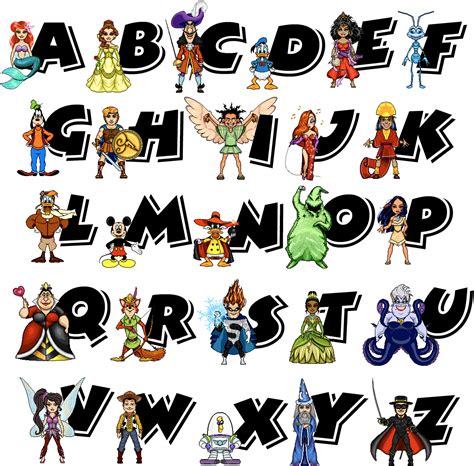 Disney Alphabet Printables