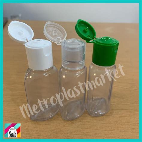 Jual Makeupkemasan Botol Antis Pvc Ml Fliptop Flip Top Putih