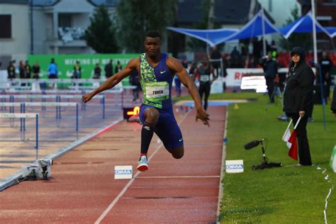 Triple Saut Le Burkinab Hugues Fabrice Zango Bat Le Record Du Monde