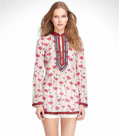 Tory Burch Tory Tunic In Floral Lyst