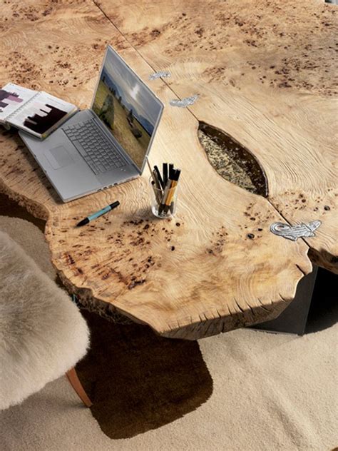 Briar Wood Furniture by Bizzotto | Live edge wood table, Wood furniture ...