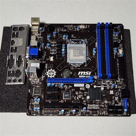 【やや傷や汚れあり】msi B85m E45 Ioパネル付属 Lga1150 Microatxマザーボード 第4世代cpu対応 Bios 動作