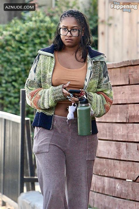 Sasha Obama Flaunts Sexy Midriff In Los Feliz Aznude