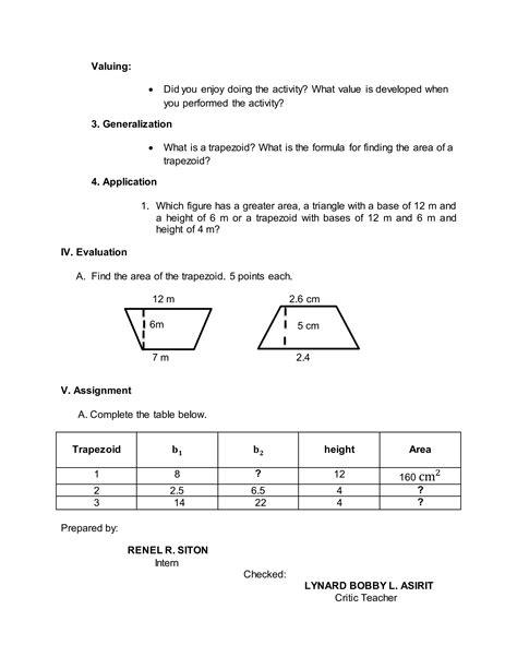 Lp visualizing and finding the area of trapezoid | DOCX