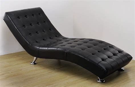 Black Leather Chaise Lounge Foter