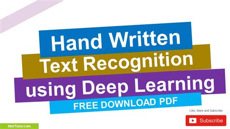 Hand Written Text Recognition Using Deep Learning