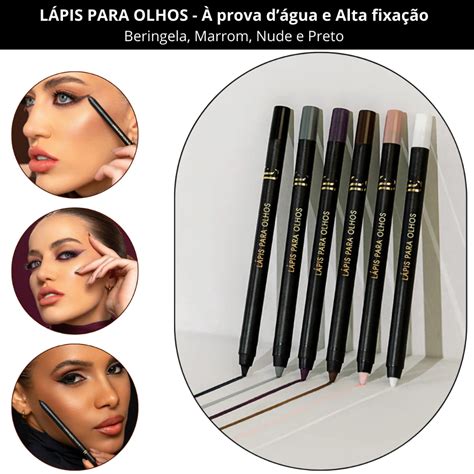 Qual O Melhor Lapis De Olho A Prova D'agua - Lápis para Olhos Alta Fixação e À Prova d’Água – LF PRO | Shopee Brasil