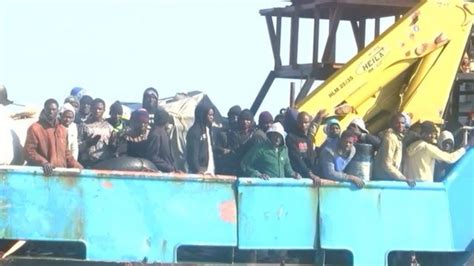 Libyan Coastguard Rescues 300 Migrants In 24 Hours Bbc News