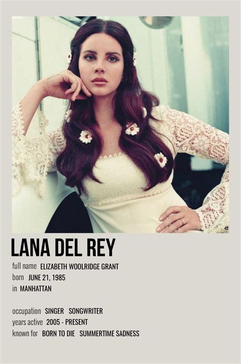 Minimalist Lana Del Rey Poster