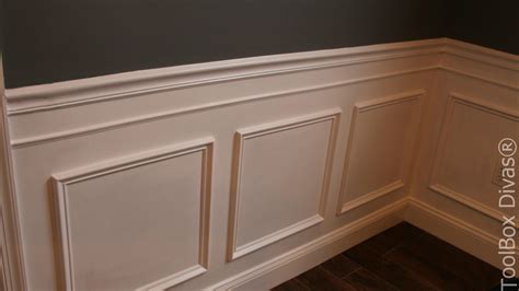 install picture frame moulding wainscoting toolbox divas