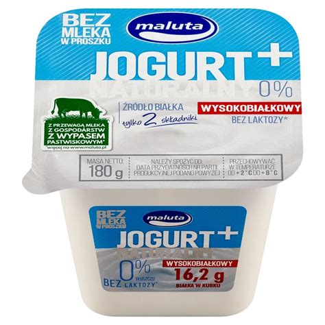 Maluta Jogurt Naturalny Wysokobia Kowy T Uszczu G Zakupy