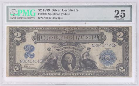 United States $2 1899 Silver Certificate