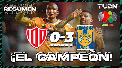 Resumen Y Goles Necaxa 0 3 Tigres AP2023 J4 Liga Mx TUDN YouTube