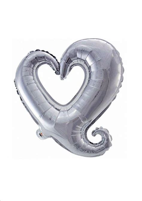 Palloncino Cuore Sagomato Argento Cm Centroscuola Net