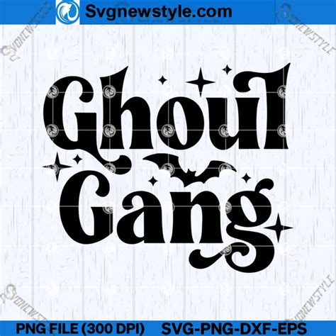 Ghoul Gang Svg Png Creepy Ghoul Svg Ghoul Squad Svg Cut File Svg