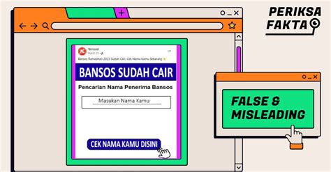 Hoaks Tautan Untuk Cek Nama Penerima Bantuan Sosial Ramadan 2023