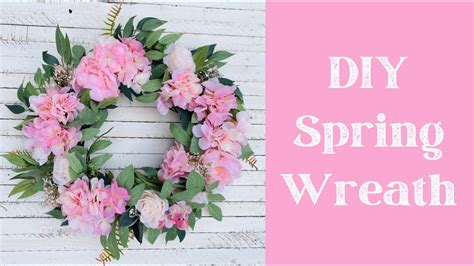 How To Make A Spring Floral Wreath Easy Step By Step Wreath Making