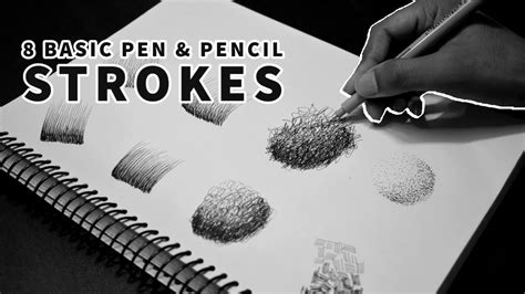 8 Basic Pen And Pencil Strokes For Beginners Introduction YouTube