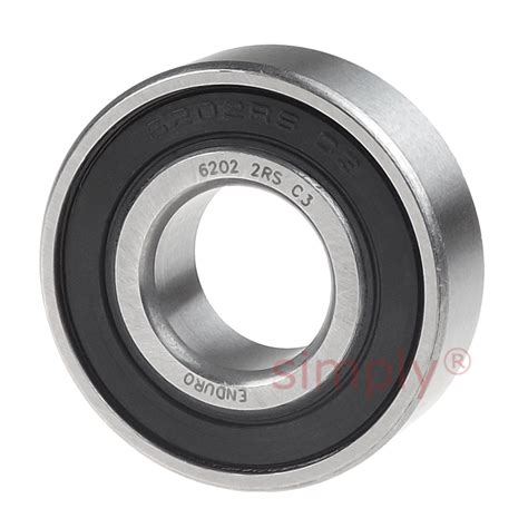 ENDURO 62022RS Rubber Sealed Deep Groove Ball Bearing 15x35x11mm Simply