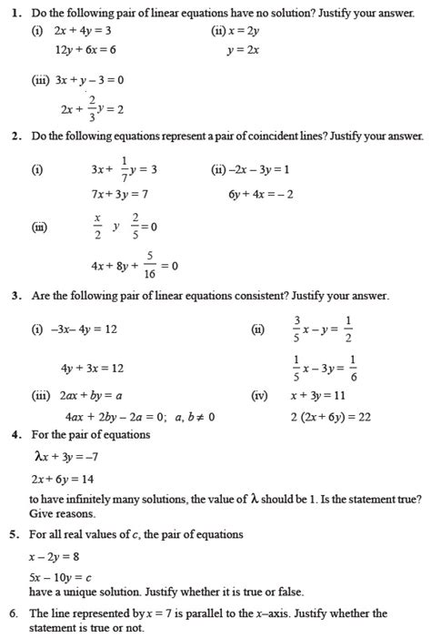 Worksheets For Linear Equations In One Variable