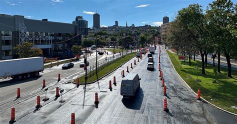 Rue Dorchester le premier chantier de travaux préparatoires est