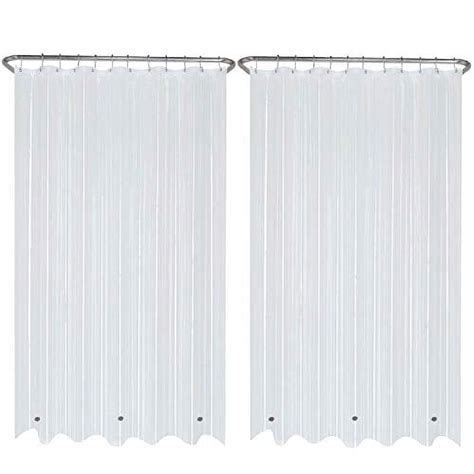 Liba Peva 8 Gauge Bathroom Shower Curtain Liner 72 W X 72 H 8g Clear