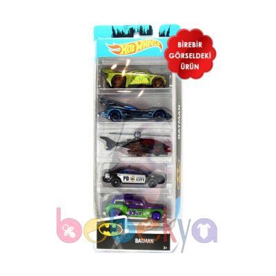 Hot Wheels Beşli Araba Seti BATMAN ÖZEL SERİ Bebekya