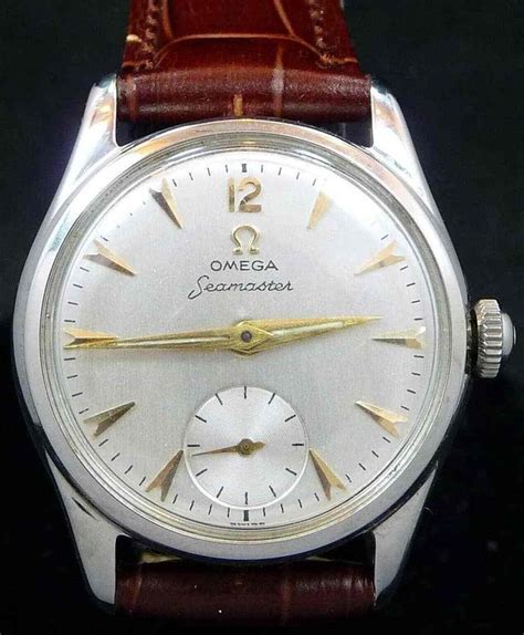 1950s Omega Seamaster With Caliber 410 Movement Antique Sage Omega