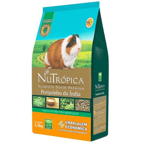 Ração Nutropica Porquinho Da India - Ração Para Porquinho Da India Nutrópica 2,5kg - Frete Rápido e ...