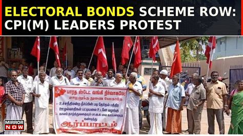 CPI M Leaders Protest In Kolkata Against SBI Seeking Time To Submit